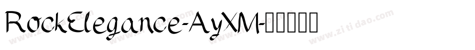 RockElegance-AyXM字体转换