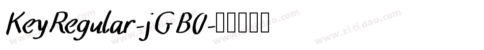 KeyRegular-jGB0字体转换
