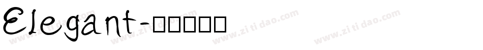 Elegant字体转换