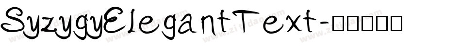 SyzygyElegantText字体转换
