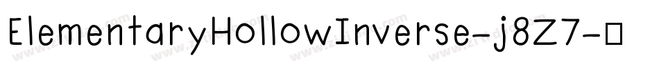 ElementaryHollowInverse-j8Z7字体转换 ElementaryHollowInverse-j8Z7字体转换