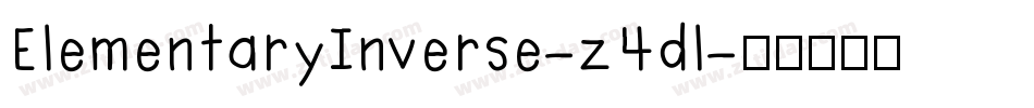 ElementaryInverse-z4dl字体转换