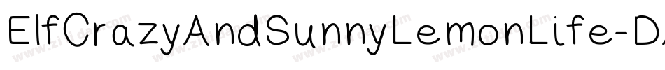 ElfCrazyAndSunnyLemonLife-DA71字体转换