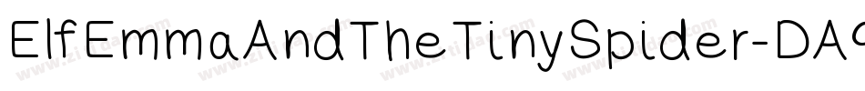 ElfEmmaAndTheTinySpider-DA99字体转换