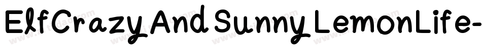ElfCrazyAndSunnyLemonLife-DA71字体转换