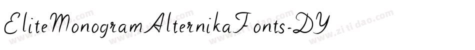 EliteMonogramAlternikaFonts-DYdd字体转换