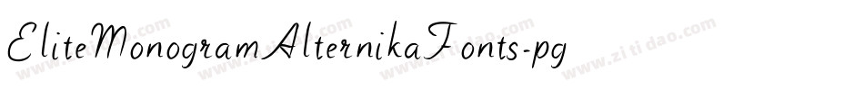 EliteMonogramAlternikaFonts-pgoR字体转换