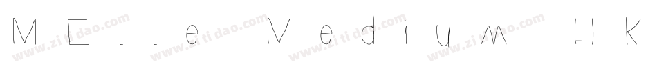 MElle-Medium-HKSCS-U字体转换