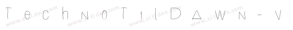 TechnoTilDawn-vV87字体转换
