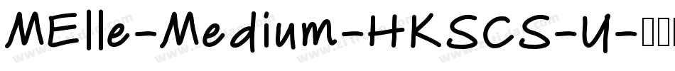 MElle-Medium-HKSCS-U字体转换