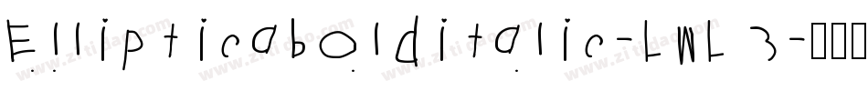 Ellipticabolditalic-LwL3字体转换
