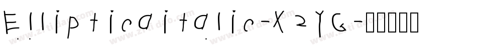 Ellipticaitalic-X2YG字体转换