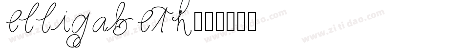 elligabeth字体转换