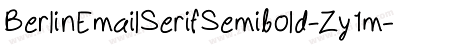 BerlinEmailSerifSemibold-Zy1m字体转换