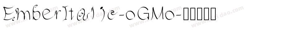 EmberItalic-oGMo字体转换