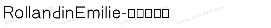 RollandinEmilie字体转换