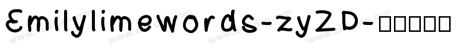 Emilylimewords-zyZD字体转换