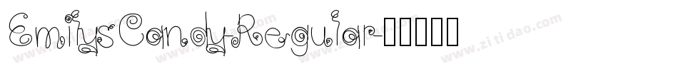 EmilysCandy-Regular字体转换