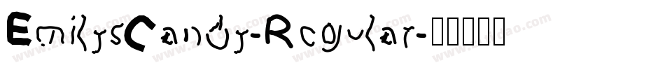 EmilysCandy-Regular字体转换