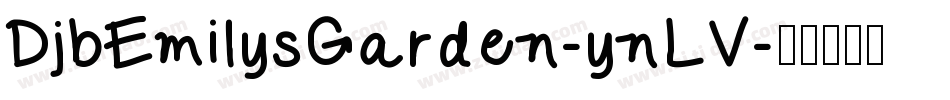 DjbEmilysGarden-ynLV字体转换