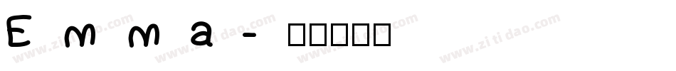 Emma字体转换