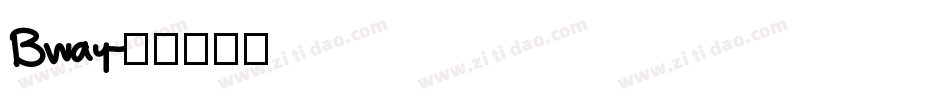 Bway字体转换