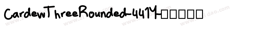 CardewThreeRounded-441Y字体转换