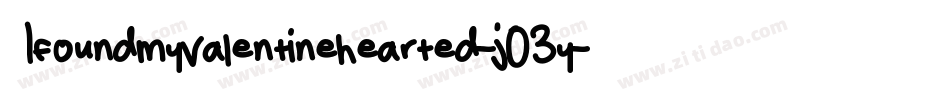 Ifoundmyvalentinehearted-j03y字体转换
