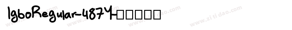 IgboRegular-487Y字体转换