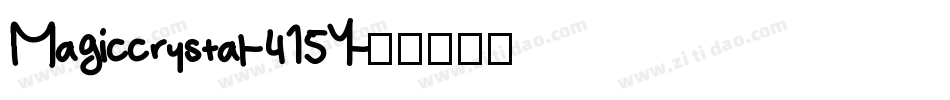 Magiccrystal-415Y字体转换