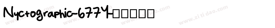 Nyctographic-677Y字体转换