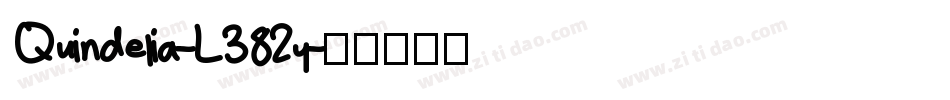 Quindelia-L382y字体转换