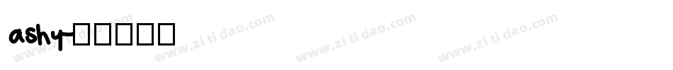 ashy字体转换