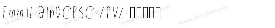 EmmiliaInverse-ZPVZ字体转换
