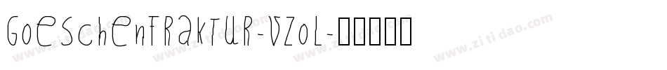 GoeschenFraktur-vZoL字体转换