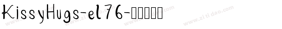 KissyHugs-eL76字体转换