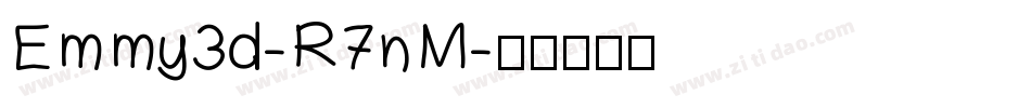 Emmy3d-R7nM字体转换