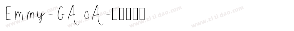 Emmy-GAoA字体转换