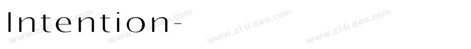 Intention字体转换