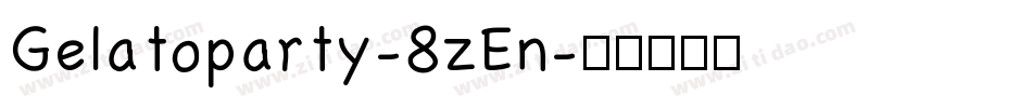 Gelatoparty-8zEn字体转换
