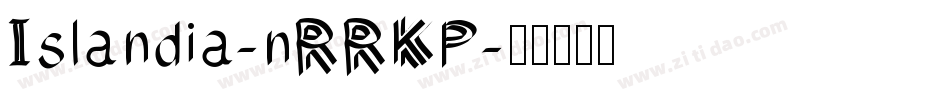 Islandia-nRRKP字体转换