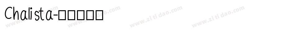 Chalista字体转换