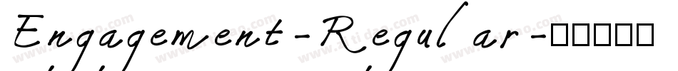 Engagement-Regular字体转换
