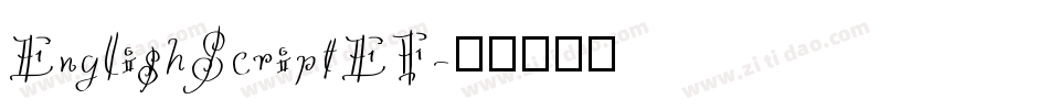 EnglishScriptEF字体转换