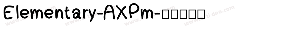 Elementary-AXPm字体转换