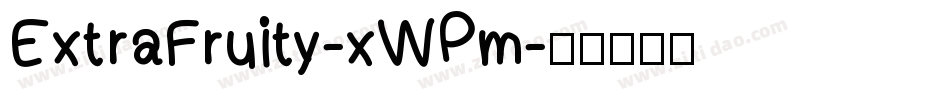 ExtraFruity-xWPm字体转换