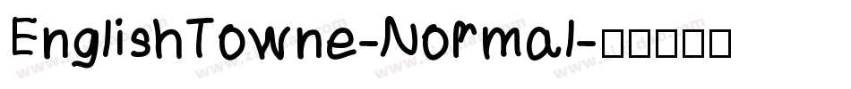 EnglishTowne-Normal字体转换