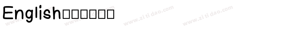 English字体转换
