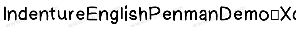 IndentureEnglishPenmanDemo-Xdyj字体转换