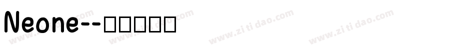 Neone-字体转换